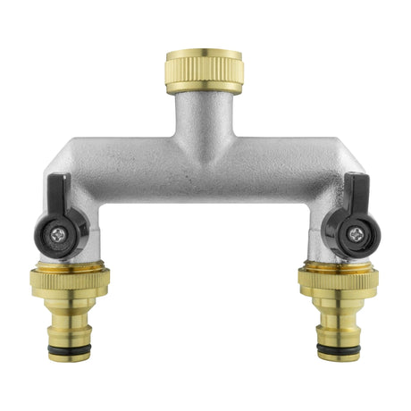 Wall Flange Kit 20mm MDPE - Double Tap with Triple Outlet - Armstrong Cheshire