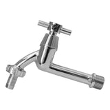 Wall Flange Kit 20mm MDPE - Extended Brass Chrome Tap 1/2" Barb - Armstrong Cheshire