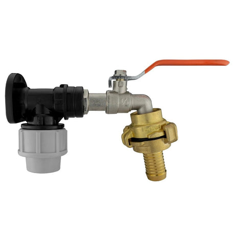 Wall Flange Kit 20mm MDPE - Lever Tap 1/2", Geka Barb 3/4" - Armstrong Cheshire