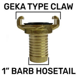Wall Flange Kit 20mm MDPE + Lever Tap + 25mm Barbed Geka Set - Armstrong Cheshire