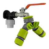 Wall Flange Kit 20mm MDPE - Lever Tap & Two Way Splitter & Connectors - Armstrong Cheshire