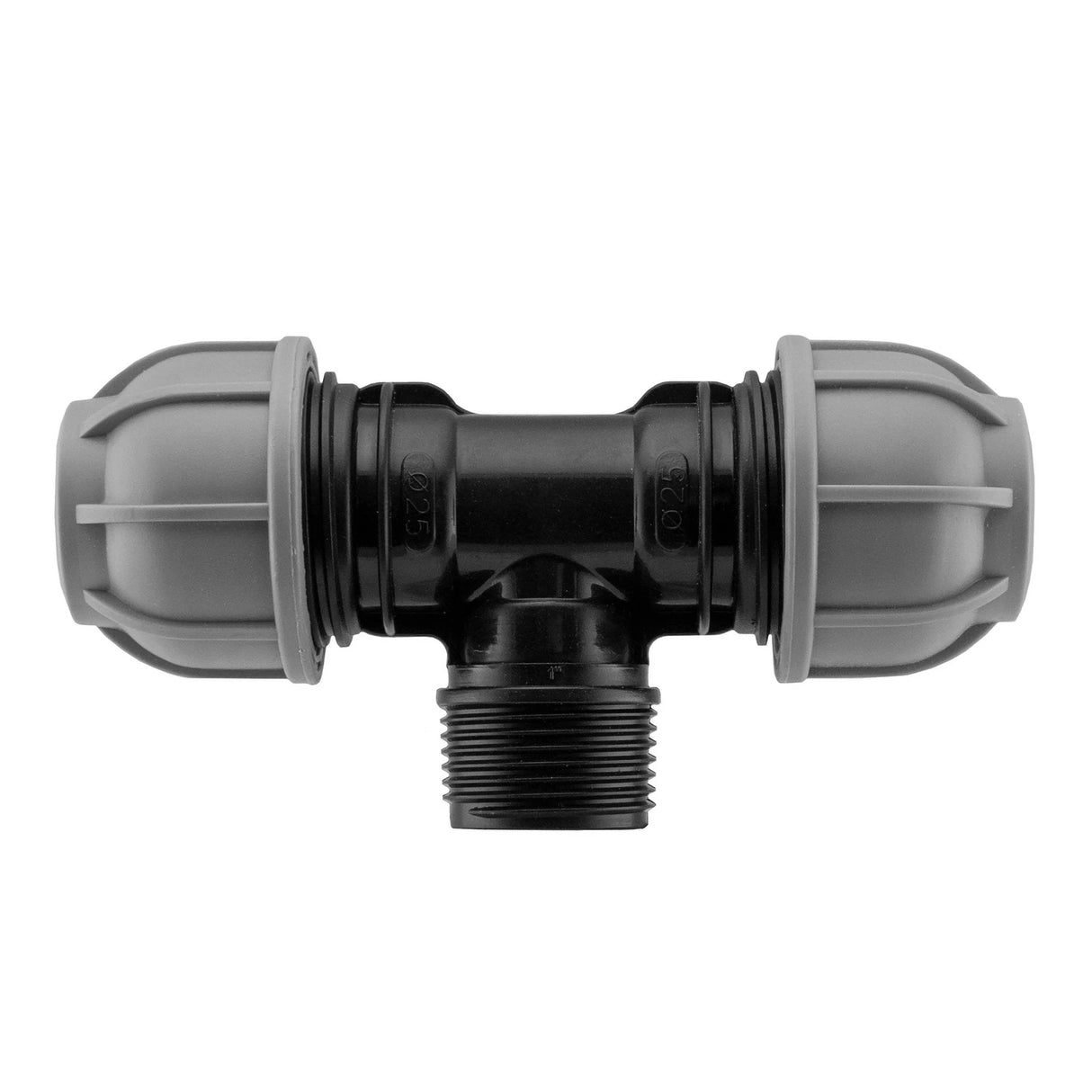 Wall Flange Kit 20mm MDPE - Lever Valve & 20mm MDPE Tee Outlet - Armstrong Cheshire