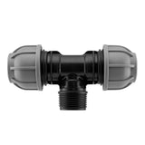 Wall Flange Kit 20mm MDPE - Lever Valve & 20mm MDPE Tee Outlet - Armstrong Cheshire
