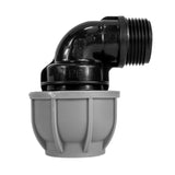 Wall Flange Kit 20mm MDPE - Lever Valve & 25mm MDPE Elbow Outlet - Armstrong Cheshire