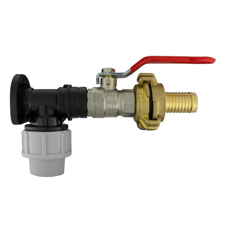 Wall Flange Kit 20mm MDPE - Lever Valve & Geka 3/4" - Armstrong Cheshire