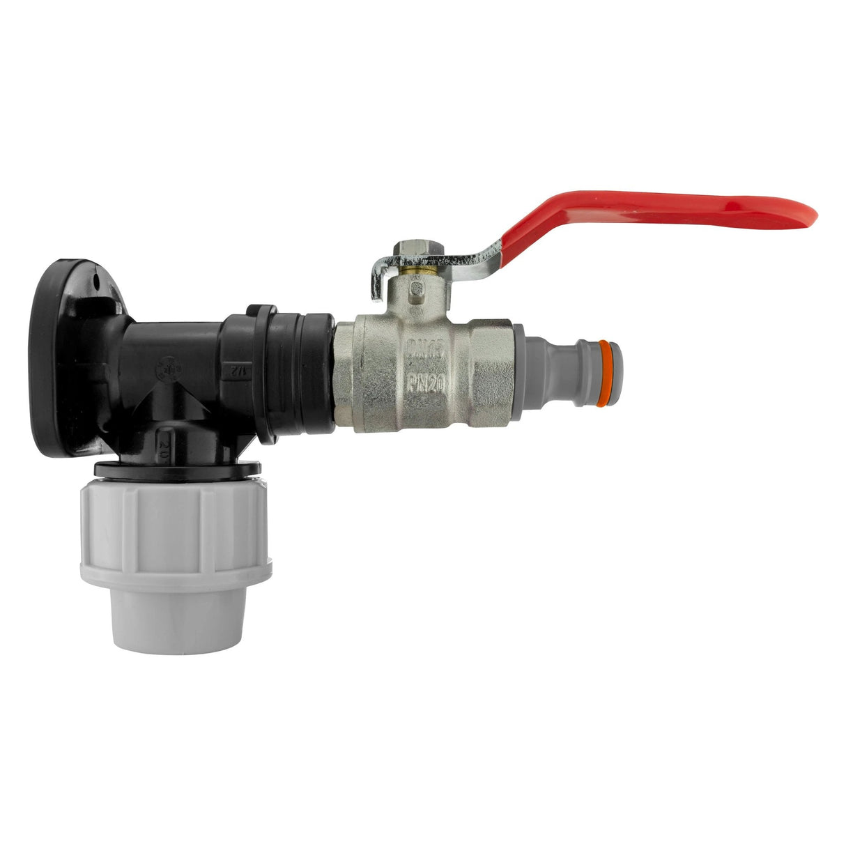 Wall Flange Kit 20mm MDPE - Lever Valve & Snap On WL - Armstrong Cheshire