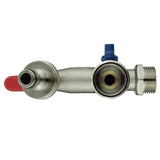 Wall Flange Kit 20mm MDPE + Quick Connect Triple Metal Splitter Tap - Armstrong Cheshire