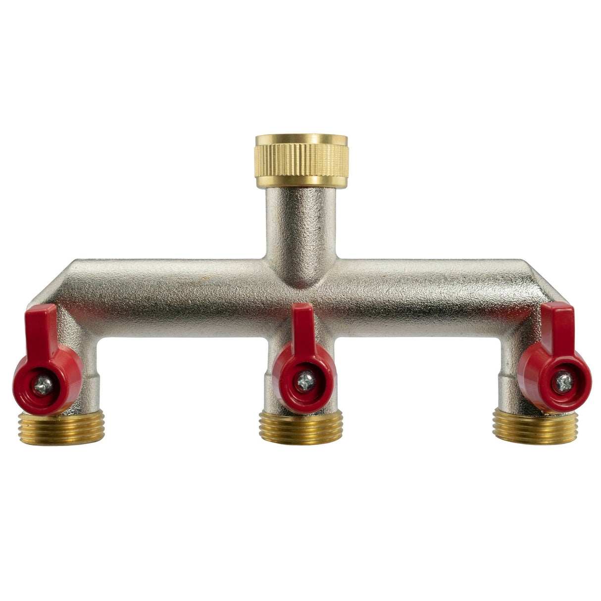 Wall Flange Kit 20mm MDPE + Triple Outlet Metal Splitter Tap - Armstrong Cheshire