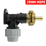 Wall Flange Kit 25mm MDPE + 13mm Barbed Geka Set - Armstrong Cheshire