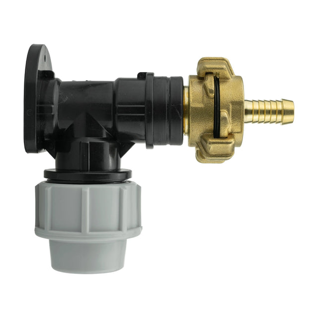 Wall Flange Kit 25mm MDPE + 13mm Barbed Geka Set - Armstrong Cheshire