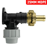Wall Flange Kit 25mm MDPE + 19mm Barbed Geka Set - Armstrong Cheshire