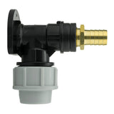 Wall Flange Kit 25mm MDPE + 19mm Brass Barb - Armstrong Cheshire