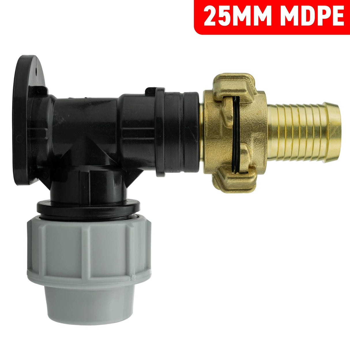 Wall Flange Kit 25mm MDPE + 25mm Barbed Geka Set - Armstrong Cheshire