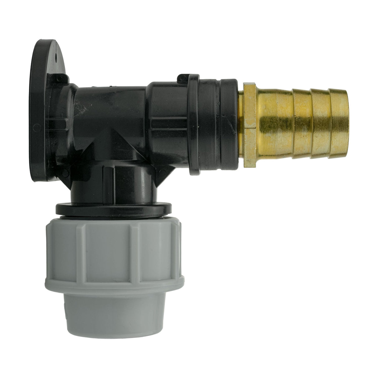 Wall Flange Kit 25mm MDPE + 25mm Brass Barb - Armstrong Cheshire