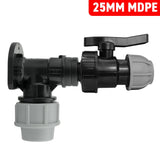 Wall Flange Kit 25mm MDPE + 25mm MDPE Valve - Armstrong Cheshire