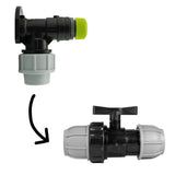 Wall Flange Kit 25mm MDPE + 25mm MDPE Valve + Direct Hose Connector - Armstrong Cheshire