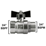 Wall Flange Kit 25mm MDPE + Bib Valve + Click Lock Male Lime - Armstrong Cheshire