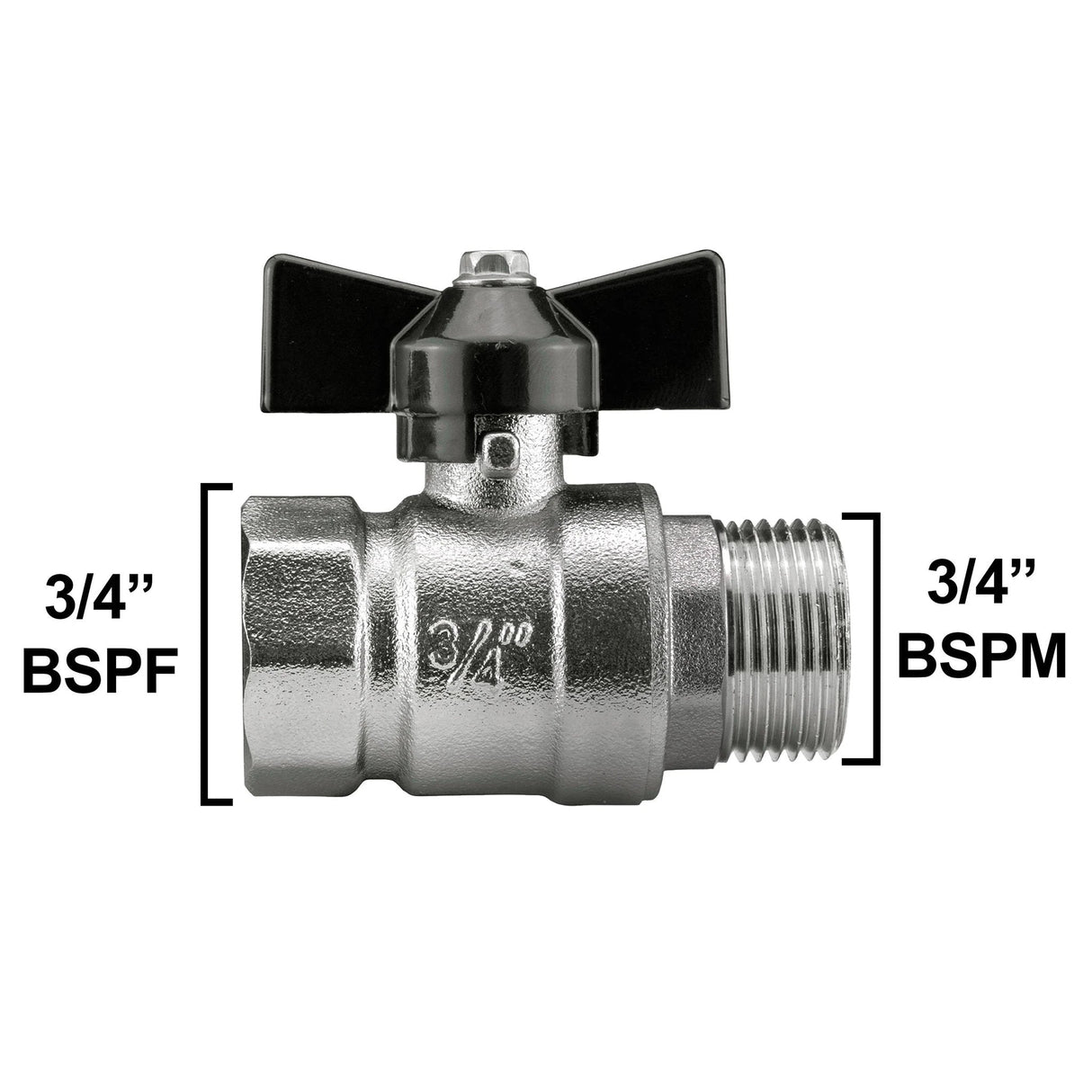 Wall Flange Kit 25mm MDPE + Bib Valve + Click Lock Male WL - Armstrong Cheshire