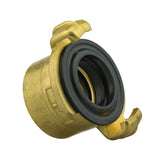 Wall Flange Kit 25mm MDPE + Brass Bib Tap with Geka Claw Outlet - Armstrong Cheshire