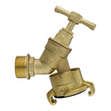 Wall Flange Kit 25mm MDPE + Brass Bib Tap with Geka Claw Outlet - Armstrong Cheshire