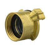 Wall Flange Kit 25mm MDPE + Brass Bib Tap with Geka Claw Outlet - Armstrong Cheshire