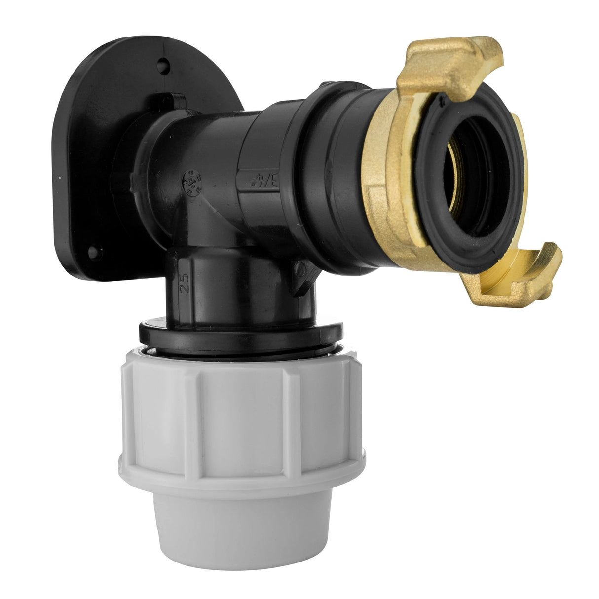 Wall Flange Kit 25mm MDPE + ¾” BSP Geka - Armstrong Cheshire