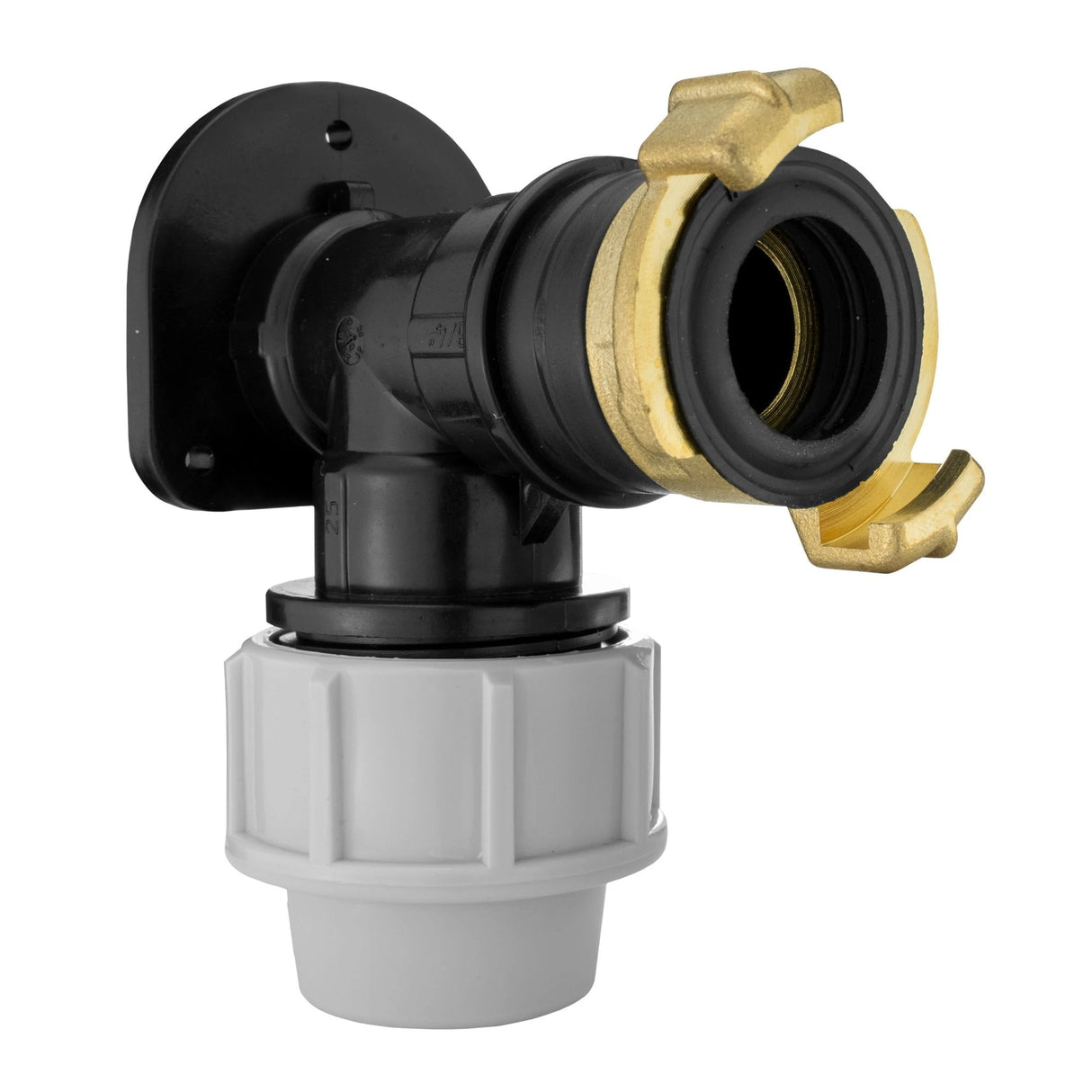 Wall Flange Kit 25mm MDPE + ¾” BSP Geka - Armstrong Cheshire