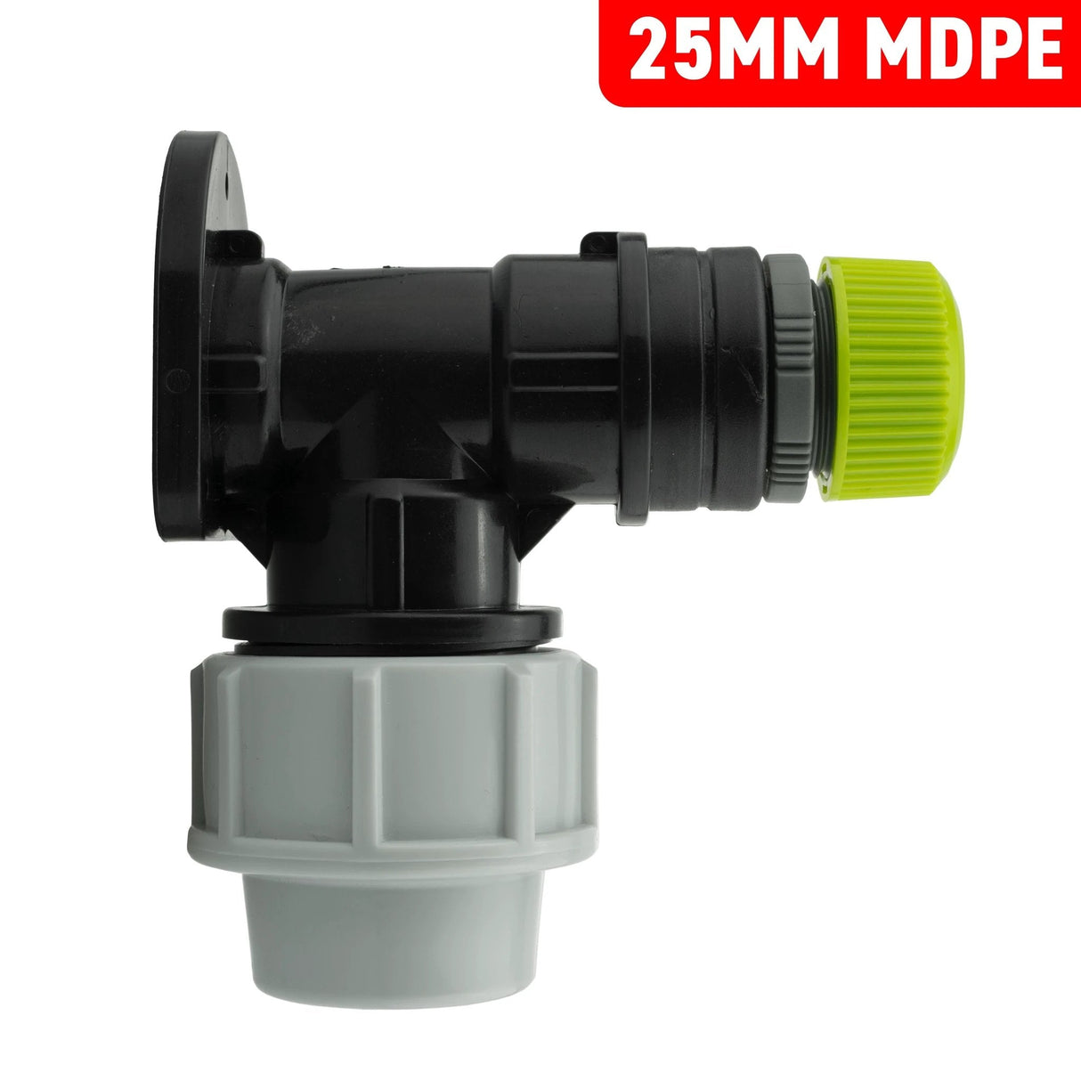 Wall Flange Kit 25mm MDPE + Direct Hose Connector - Armstrong Cheshire