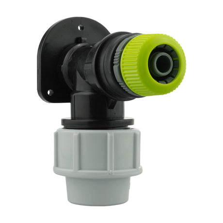 Wall Flange Kit 25mm MDPE + Direct Hose Connector - Armstrong Cheshire