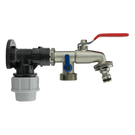 Wall Flange Kit 25mm MDPE + Double Lever Tap ¾” BSP - Armstrong Cheshire