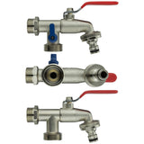 Wall Flange Kit 25mm MDPE + Double Lever Tap ¾” BSP - Armstrong Cheshire