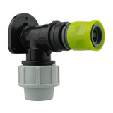 Wall Flange Kit 25mm MDPE + Female Quick Connector - Armstrong Cheshire