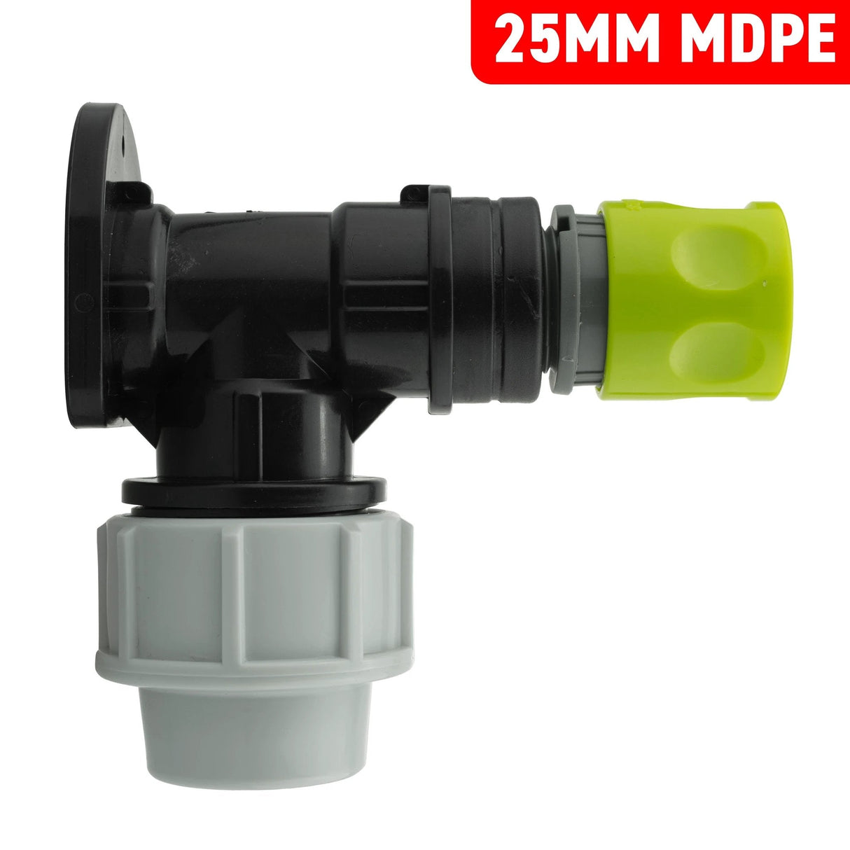 Wall Flange Kit 25mm MDPE + Female Quick Connector - Armstrong Cheshire
