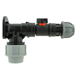 Wall Flange Kit 25mm MDPE + In-Line Valve + 20mm MDPE Joiner - Armstrong Cheshire