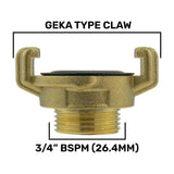 Wall Flange Kit 25mm MDPE + Lever Valve + 25mm Barbed Geka Set - Armstrong Cheshire