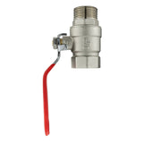 Wall Flange Kit 25mm MDPE + Lever Valve + Quick Connect Male - Armstrong Cheshire