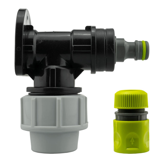 Wall Flange Kit 25mm MDPE + Male Click Lock + Hose Connector - Armstrong Cheshire