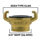 Wall Flange Kit 25mm MDPE + Valve + Geka - Armstrong Cheshire