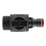 Wall Flange Kit 25mm MDPE + Valve with Male Quick Connector - Armstrong Cheshire