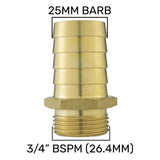 Wall Flange Kit 32mm MDPE + 25mm Brass Barb - Armstrong Cheshire