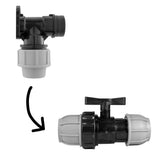 Wall Flange Kit 32mm MDPE + 32mm MDPE Valve - Armstrong Cheshire