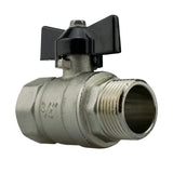 Wall Flange Kit 32mm MDPE + Bib Valve + Click Lock Male Lime - Armstrong Cheshire