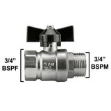 Wall Flange Kit 32mm MDPE + Bib Valve + Geka - Armstrong Cheshire