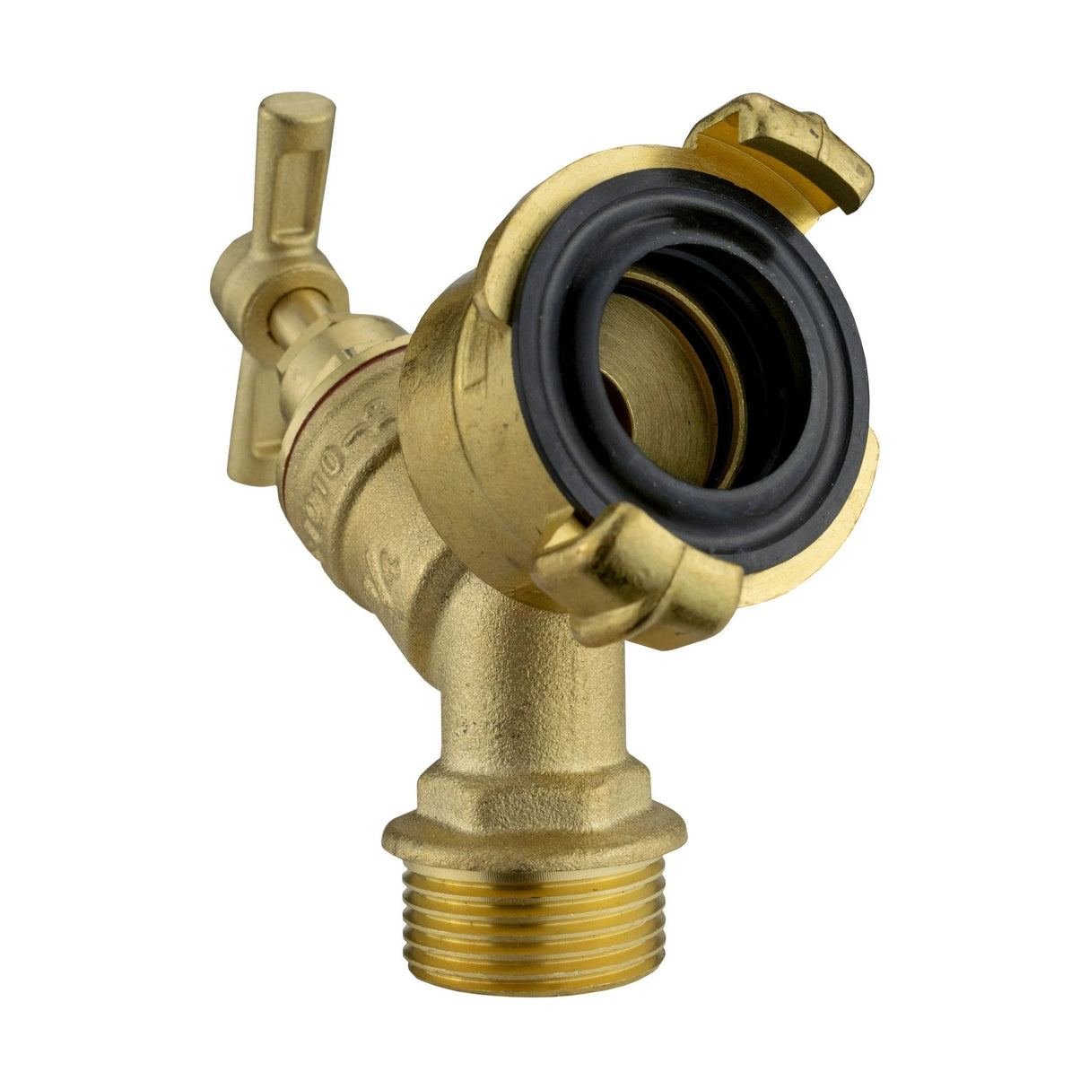 Wall Flange Kit 32mm MDPE + Brass Bib Tap with Geka Claw Outlet - Armstrong Cheshire
