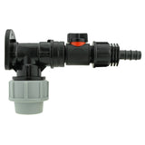 Wall Flange Kit 32mm MDPE + In-Line Valve + 1/2" Barb - Armstrong Cheshire