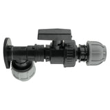 Wall Flange Kit 32mm MDPE + Large Plastic Valve & 32mm MDPE Straight - Armstrong Cheshire