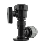 Wall Flange Kit 32mm MDPE + Large Plastic Valve 3/4" BSP - Armstrong Cheshire