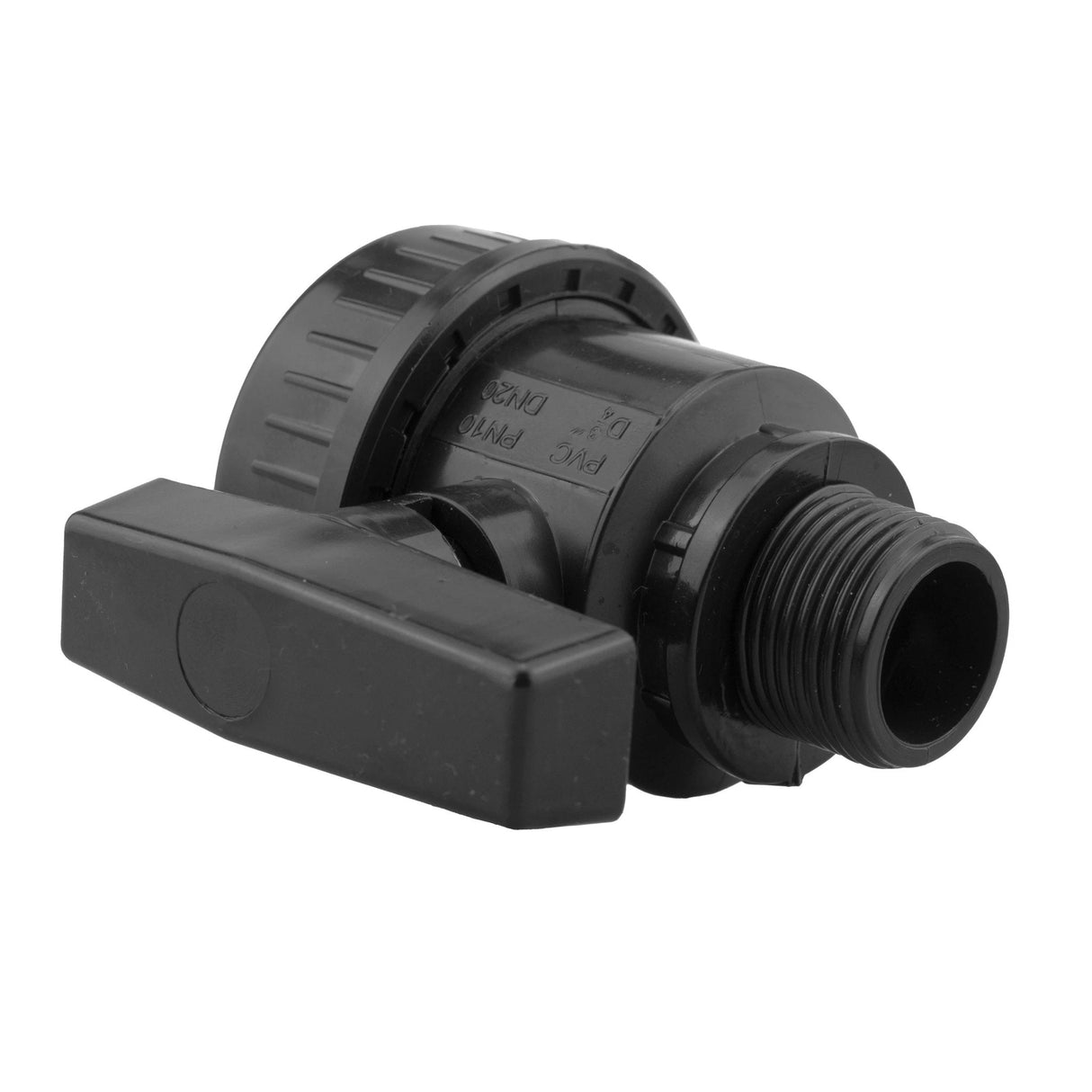 Wall Flange Kit 32mm MDPE + Large Plastic Valve 3/4" BSP - Armstrong Cheshire
