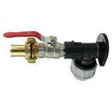 Wall Flange Kit 32mm MDPE + Lever Valve + 25mm Barbed Geka Set - Armstrong Cheshire