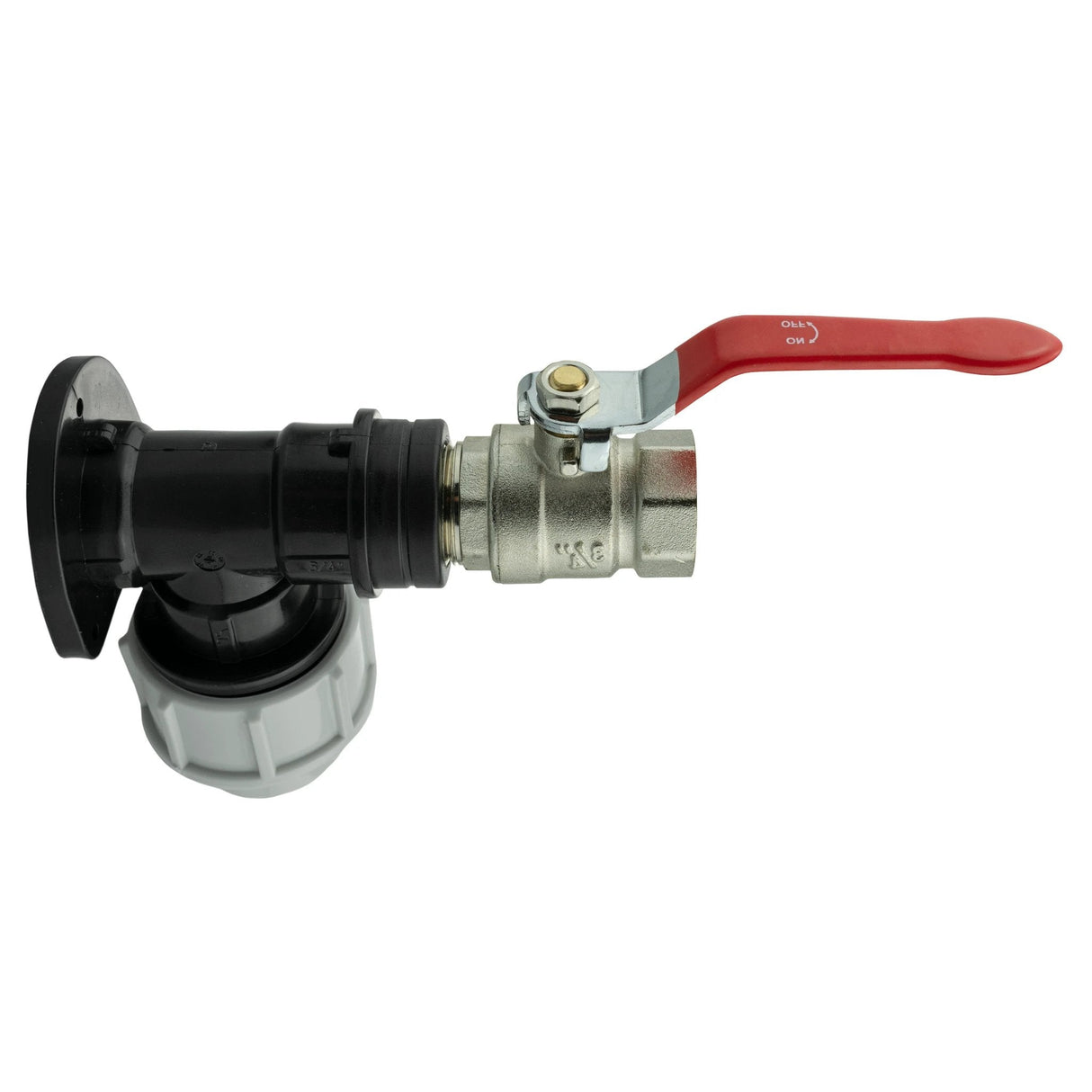 Wall Flange Kit 32mm MDPE + Lever Valve ¾” BSP - Armstrong Cheshire